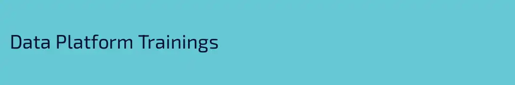 Data Platform Trainings